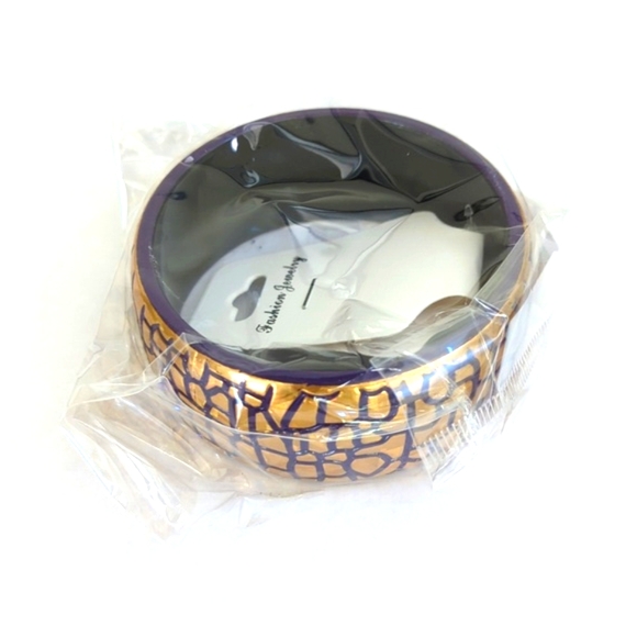 Choose One-Bangle Acrylic Holographic Cobble Stone Multi Colored Bracelet - Picture 3 of 8